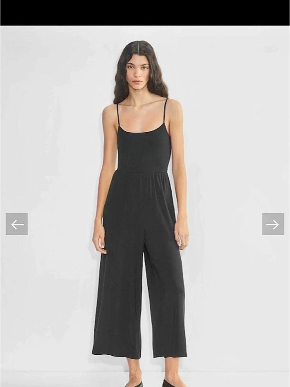 Aritzia Wilfred Free Freestyle Flare Jumpsuit Black